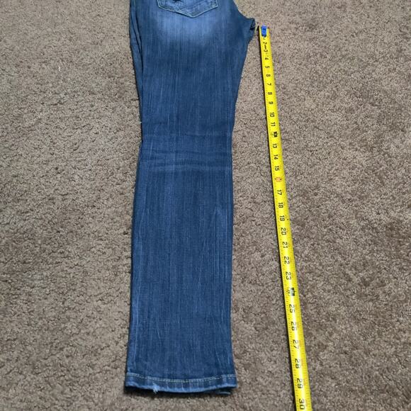 BKE Jeans Womens 28 ( 29 x 30 ) Denim Stella Low Rise Ankle Skinny Distressed - Picture 9 of 10